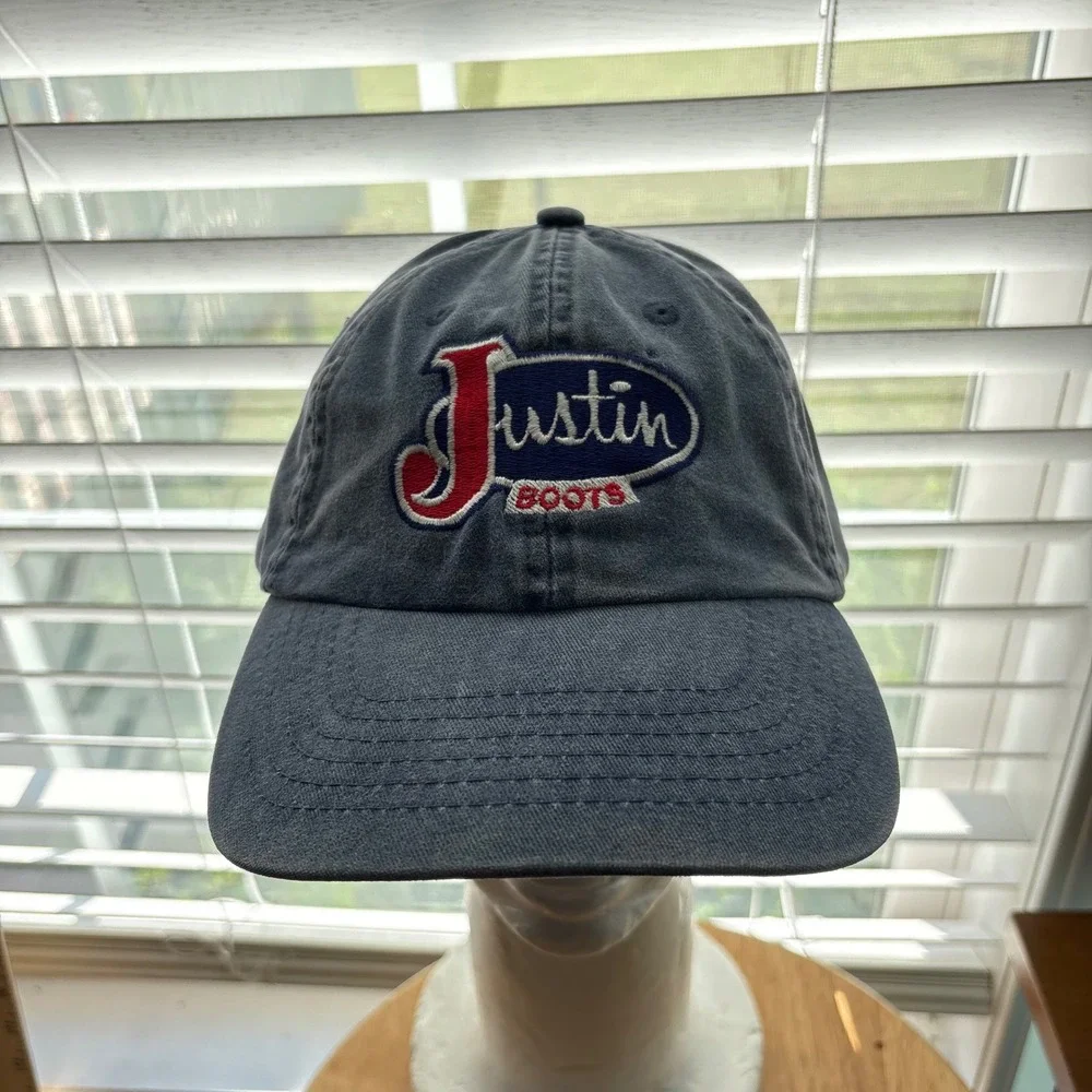 Justin‎ Boots Hat Mens OSFM Navy Blue 2001 George Strait Music Festival Cap